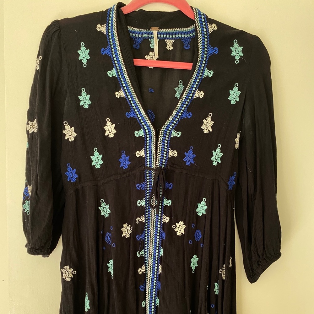 FreePeople mid-sleeve mini dress - Picture 3 of 4